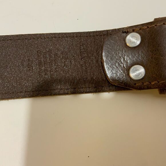 Levi’s Leather Belt Brown Leather large 38-40 - Picture 5 of 9